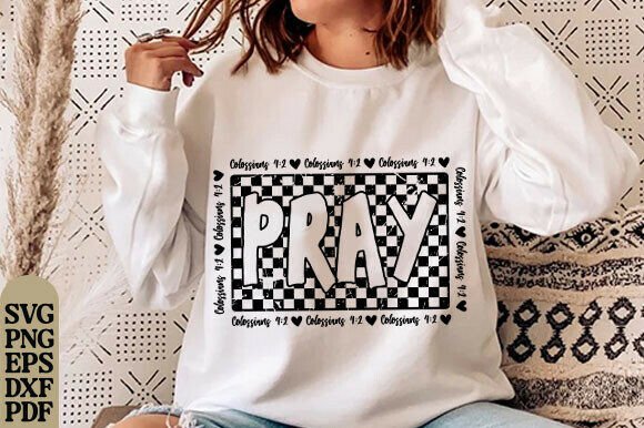Christian Pray PNG: Colossians 4:2 Design Review