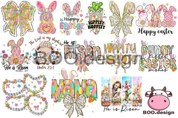Easter Day Png Bundle: Perfect for T-Shirt Designs & Graphics