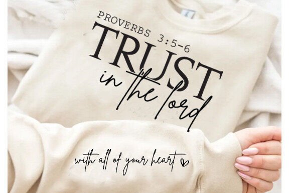 Enhancing Christian Content with Trust in the Lord Verse PNG Graphics
