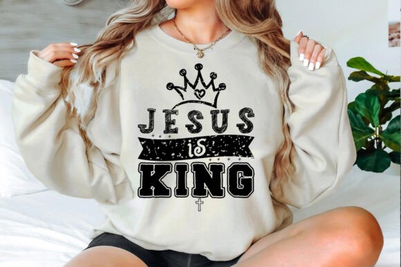 Jesus is King SVG PNG: Graphics for T-Shirt Designs