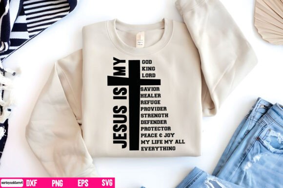Jesus is My Everything SVG: Graphics & T-Shirt Designs