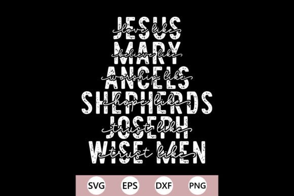 Jesus Mary Christian SVG PNG: Graphics & T-Shirt Designs