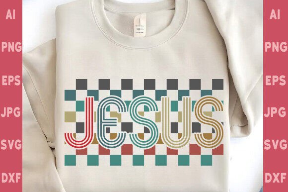 Retro Jesus Graphics for T-Shirt Designs & Crafts