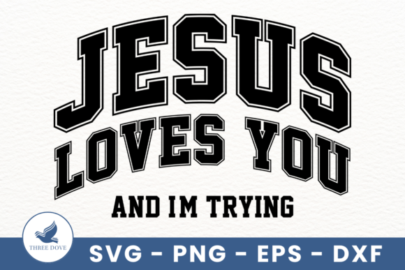 Retro Jesus Love You Varsity SVG: Graphics & T-Shirt Designs