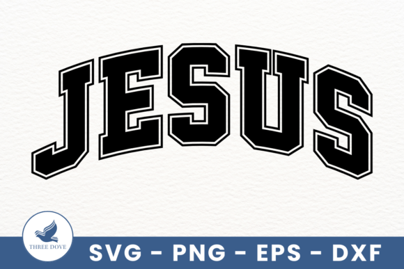 Retro Jesus Varsity SVG: Graphics for T-Shirt Designs